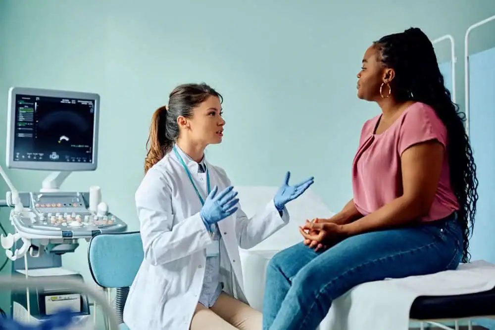 Woman have consultation about vaginal laxity Wokingham 	