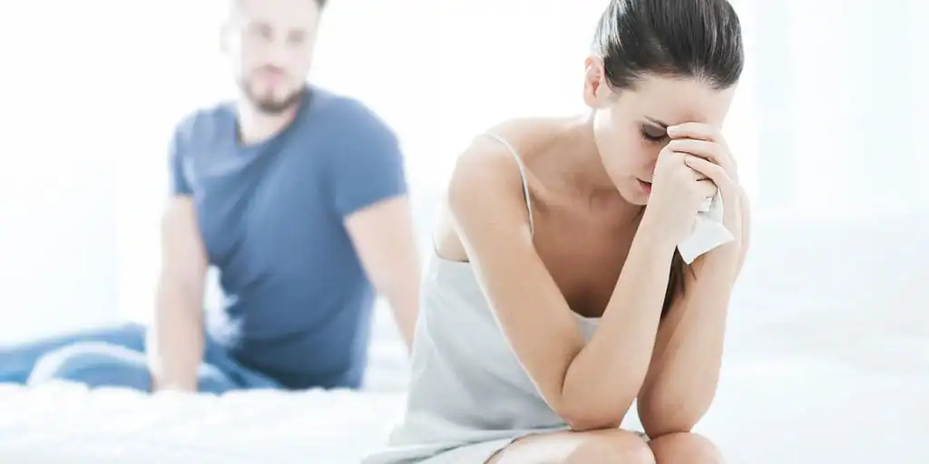 image of woman upset about vaginal laxity Wokingham 	